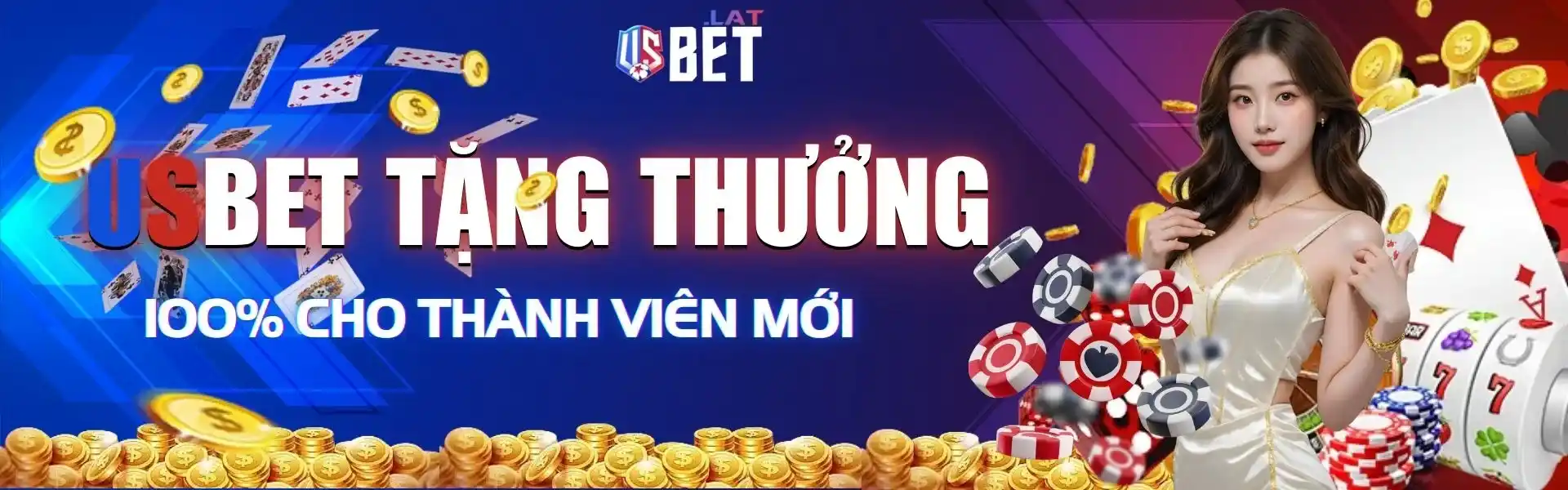 Trang Chủ usbet tặng thưởng 100% cho thành viên mới